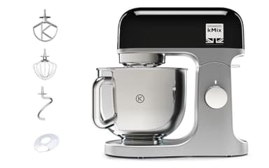 Kenwood KMX750BK KMIX Impastatrice Planetaria con Ciotola con Manico in Acciaio 5L, 3 Ganci di Miscelazione, Potenza 1000W, Personalizzabile con Oltre 20 Accessori Acquistabili Separatamente, Nero
