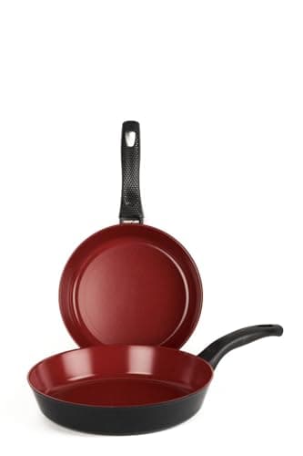 CLASSE ITALY, Set Padelle antiadenti 2 Pz. senza PFAS, Antiaderente a 5 strati senza PTFE, PFOA, 100% sicuro, Linea TUSCANY, per Induzione e Fiamma