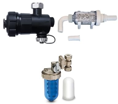 WK - Kit Salva Caldaia Composto da Filtro Defangatore Magnetico, Neutralizzatore di Condensa, Dosatore di Polifosfato Ruotabile e una Pastiglia di Polifosfato, Ideale come Anticalcare e Anticorrosivo