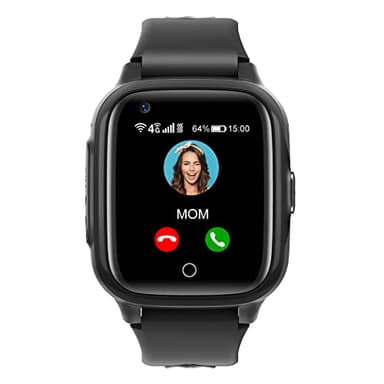 Krostming Smartwatch Bambini GPS 4G con WiFi Videochiamata SOS Camera Impermeabile Messaggio Sveglia Cronometro Modalità Classe Lettore Musicale Notifica Vibrazione Regalo per Ragazzi e Ragazze