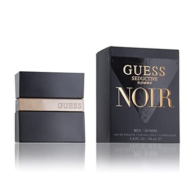 GUESS Seductive Noir, Eau de Toilette, Profumo Uomo, Fougère Orientale Speziato, Fragranza Sensuale Persistente, 30ml