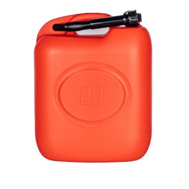 FERROELETTRA Tanica Carburante Omologata UN, Polietilene Rinforzato Rosso, 5/10/20 Litri, con Beccuccio Flessibile, per Benzina e Diesel, Made in Italy (20 Litri)