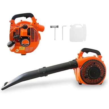 GrecoShop Soffiatore a Scoppio 52CC con Motore 2 Tempi 1500W – Soffiatore da Giardino Potente e Leggero per Foglie, Detriti e Pulizia Cortile – Manutenzione Spazi Esterni, Portatile e Facile da Usare