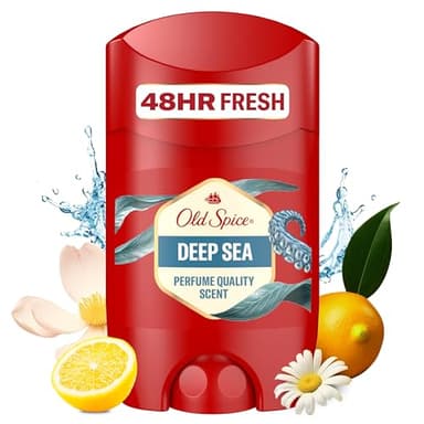 Old Spice Deep Sea Deodorante Stick | Deodorante Stick senza alluminio per uomini | Deodorante da uomo con profumo a lunga durata, 50 ml