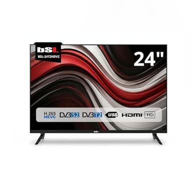 TV 24" BSL-24T2HDV2 TV LED HD 1366x768 | 60Hz | USB | DVBT2 HD H.265 | DVB-S2 | HDMI