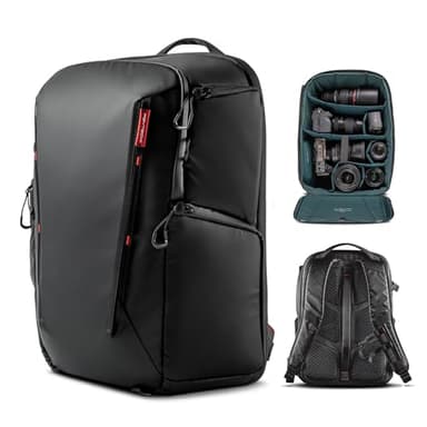 PGYTECH OneMo Lite Zaino Fotografico Impermeabile 22L, Nero