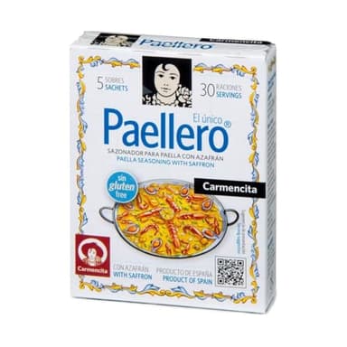 Paellero 20g Zafferano Spagnolo Qualità Spice 5 utilizza Paella Originale Carmencita (Pack da 3)