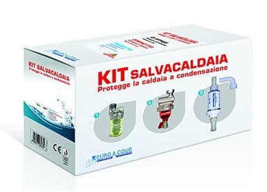 Euroacque Kit SALVA CALDAIA (Neutralizzatore di condensa MININEUTRO + Dosatore di polifosfati CLICK BYPASS + Defangatore magnetico GTS)