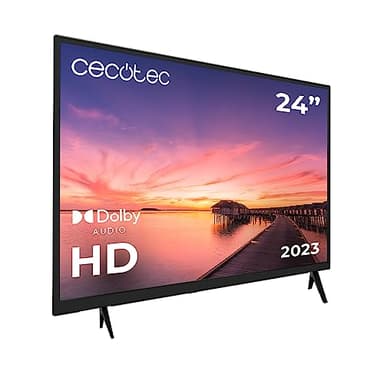 Cecotec TV 24" - Televisore 0 Series 0024. Schermo 24", HD, Risoluzione Immagini e Video Ottima, Sistema Dolby, Memoria Flash, Connettività HDMI/USB, Telecomando, Classe E