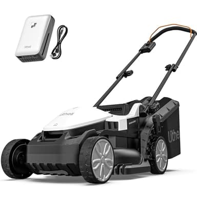 Litheli Tagliaerba Tosaerba a Batteria 33cm, 1x 20V Batteria 4.0Ah, Altezza Regolabile 25-65mm, Sacco 30L, per Prati Fino a 200m² (Motore senza spazzole)