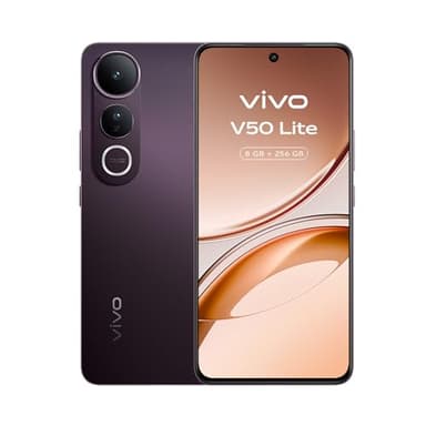 vivo V50Lite,AI Cameraphone sensore Sony IMX882 50 MP, display P-OLED a colori vividi 120 Hz, batteria BlueVolt 6500 mAh, ricarica rapida 90W, 8+8GB RAM, 256GB ROM, resistenza agli urti SGS IP65