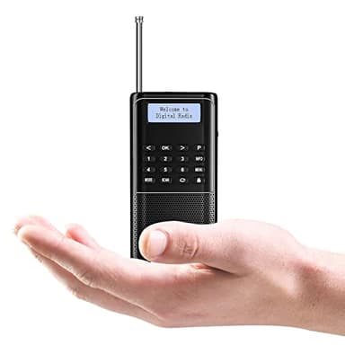 Raddy RD23 Radio Digitale Portatile DAB/DAB+ con Bluetooth, 110 Stazioni Salvate, Radio FM, Ricaricabile via USB-C, Radio Tascabile con Display Chiaro per Casa e Viaggio (Nero)