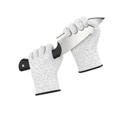 STONE REEF Guanti antitaglio taglia M – Protezione di livello 5, sicuri per alimenti, certificati EN 388, guanti antitaglio per cucina, giardino, artigianato, macellai e lavori all'aperto