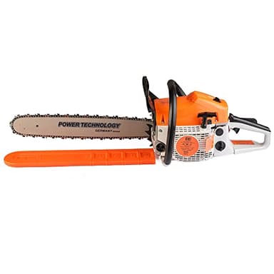 AMC Motosega a scoppio 52 cc taglio professionale 2 tempi con lama lunga 50 cm kit montaggio e corpicatena adatto per fai da te o professionisti