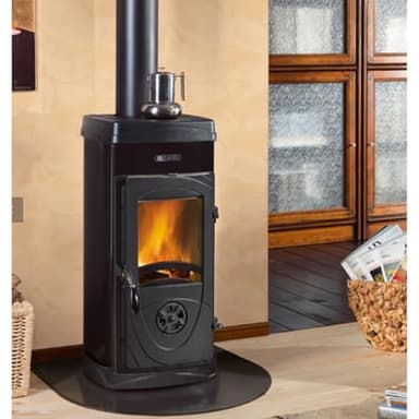 NORDICA STUFA LEGNA SUPER JUNIOR PANORAMICA NERA NORDICA