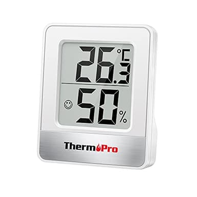 ThermoPro TP49 Piccolo igrometro Digitale per Interni, termometro d'atmosfera, Monitor di Temperatura e umidometro per Il Benessere in Ufficio e in casa