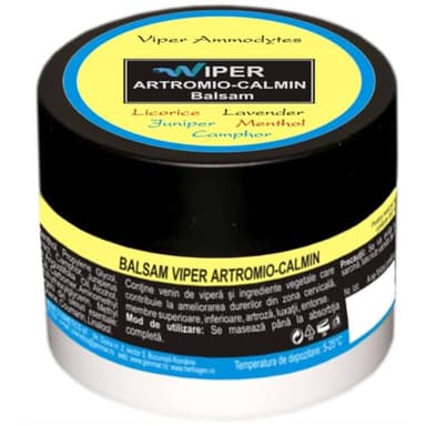 Crema Balsamo Veleno Vipera 50ml per Terapia Delle Articolazioni E Delle Ossa, Antidolorifica per Schiena, Collo, Mani, Piedi, Contusioni, Dolori Muscolari e Mal di Schiena, Attiva la Circolazione