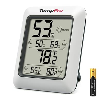 ThermoPro TP50 Termometro Igrometro Digitale per Ambiente Misuratore di Umidità e Temperatura Interno per Casa Termoigrometro Professionale per Misura Stanza