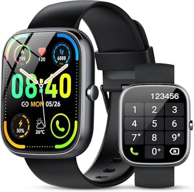 2026 Smartwatch Uomo Donna, 1.91''AI Orologio Smartwatch con Effettua/Risposta Chiamate, 115+ Modalità Sportive Fitness Tracker con SpO2/Sonno/Contapassi, IP68 Impermeabile Smart Watch per iOS/Android