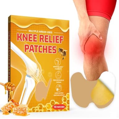 10 Cerotto per Alleviare il Dolore al Ginocchio con Veleno D'api, Cerotti Schiena Antidolorifici, Cerotti Riscaldanti, Cerotti per Alleviare Il Dolore, al Collo, alla Spalla, al Ginocchio