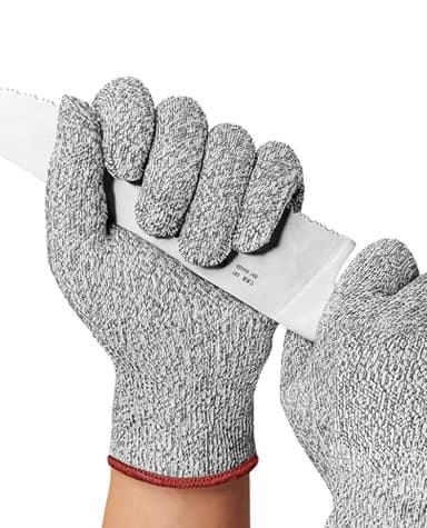 PACIFIC PPE Guanti resistenti al taglio per uso alimentare, protezione livello 3, guanti da taglio di sicurezza da cucina, lavabili in lavatrice, durevoli, per tagliare carne da macellaio, sgusciatura