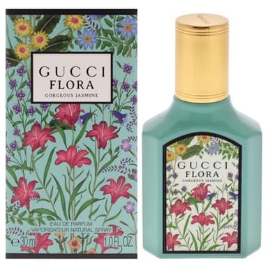 Gucci Flora Gorgeous Jasmine Edp, fragranza in eau de parfum dal carattere deciso, perfetta quando si desidera una scia intensa e duratura, flacone da 30 ml studiato per inserirsi con naturalezza nell