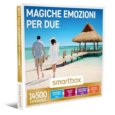 Smartbox - Cofanetto Regalo Magiche zioni per Due - Idea Regalo di Coppia - Soggiorno o Cena o Relax o Svago per 2 Persone