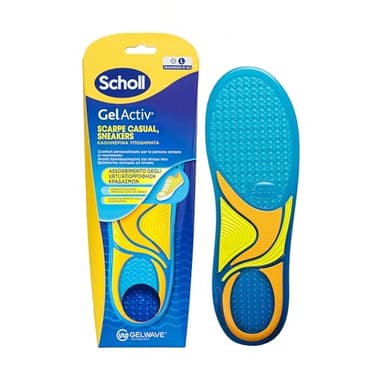 Dr. Scholl's Solette GelActiv Scarpe Casual e Sneakers, Solette in Memory Foam con Tecnologia GelWave Ammortizzante, Comfort per Piedi Comodi Tutto il Giorno, Taglia 40-46.5, Ritagliabili