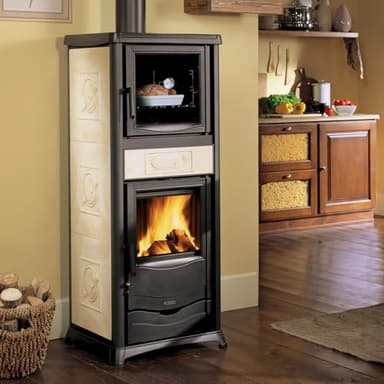 Nordica - stufa a legna nordica rossella plus forno evo cera liberty - panna - 31081