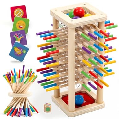 Nene Toys BALLFALL, Gioco da Tavolo in Legno per Bambini di 3-9 Anni