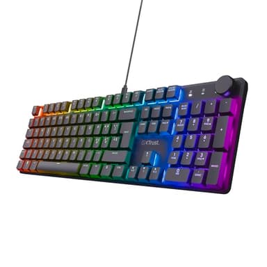 GXTrust 866 Torix Tastiera Meccanica Layout Italiano QWERTY, Interruttori Huano Lineari, Illuminazione RGB, Anti-Ghosting N-Key Rollover USB Tastiera Gaming Programmabile PC Laptop - Nero